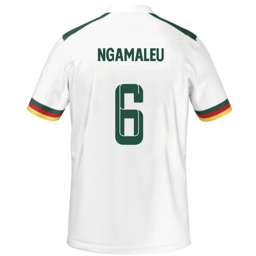 Danxen Damen Kamerun Nicolas Ngamaleu #6 Weiß Auswärtstrikot Trikot 24-26 T-Shirt Schweiz