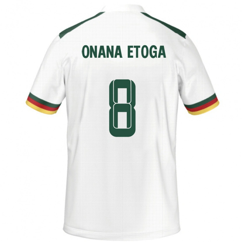 Danxen Damen Kamerun Loic Onana Etoga #8 Weiß Auswärtstrikot Trikot 24-26 T-Shirt Schweiz
