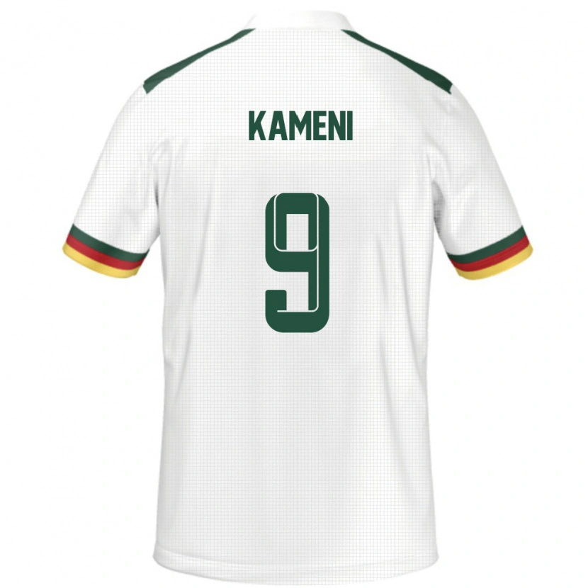 Danxen Damen Kamerun Flora Kameni #9 Weiß Auswärtstrikot Trikot 24-26 T-Shirt Schweiz