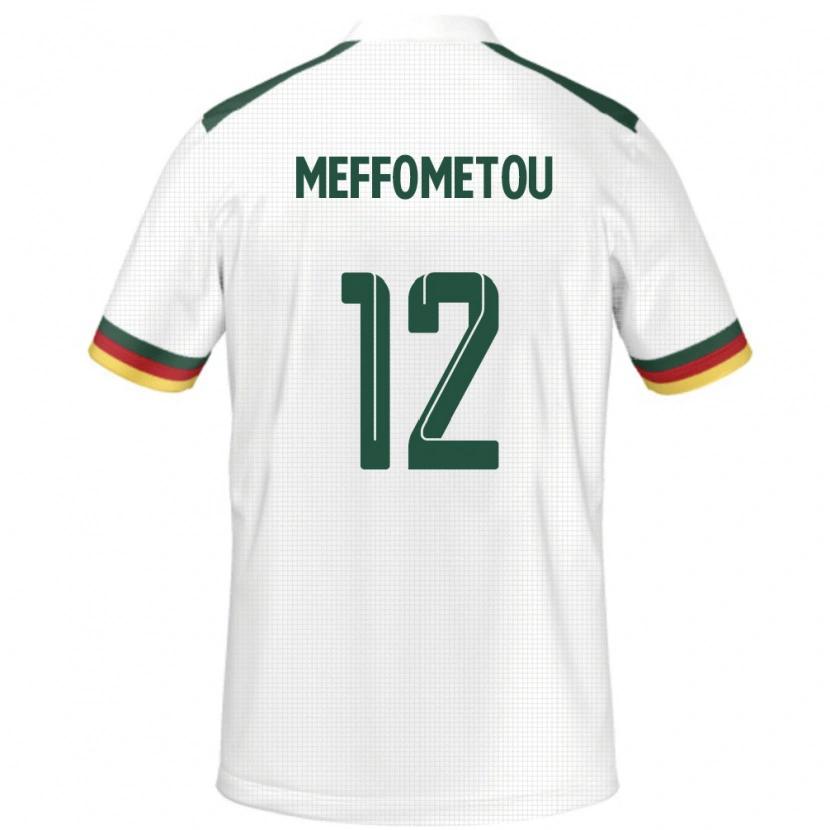 Danxen Damen Kamerun Falonne Meffometou #12 Weiß Auswärtstrikot Trikot 24-26 T-Shirt Schweiz