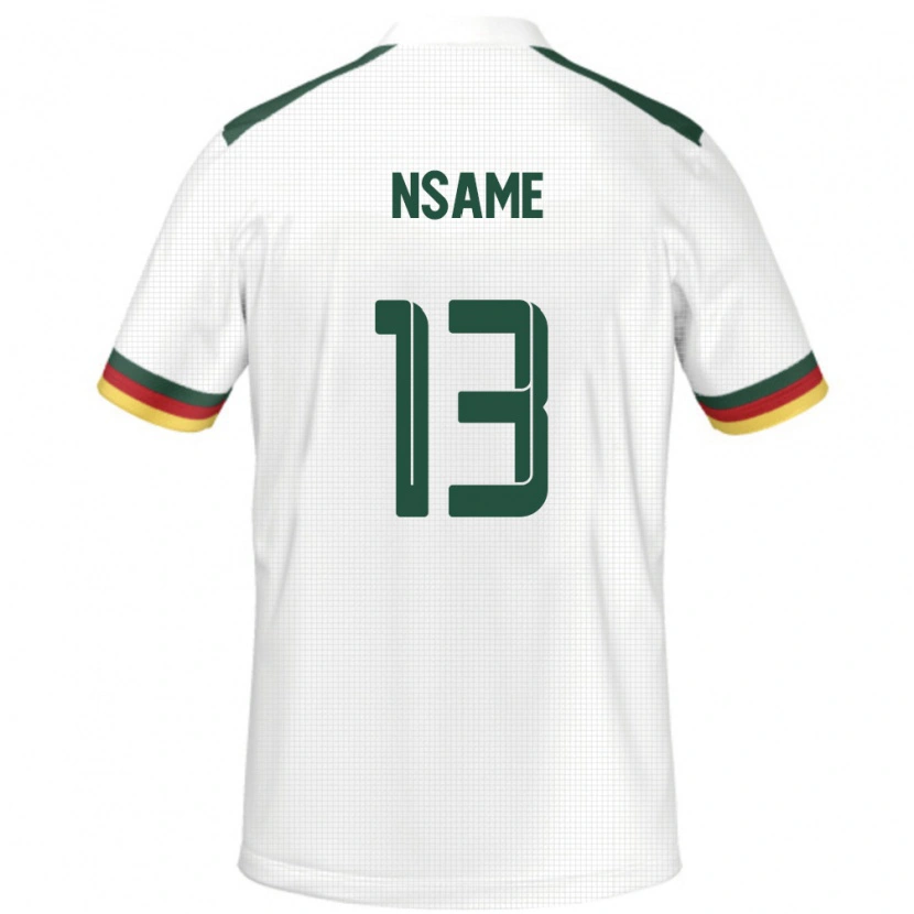 Danxen Damen Kamerun Jean-Pierre Nsame #13 Weiß Auswärtstrikot Trikot 24-26 T-Shirt Schweiz