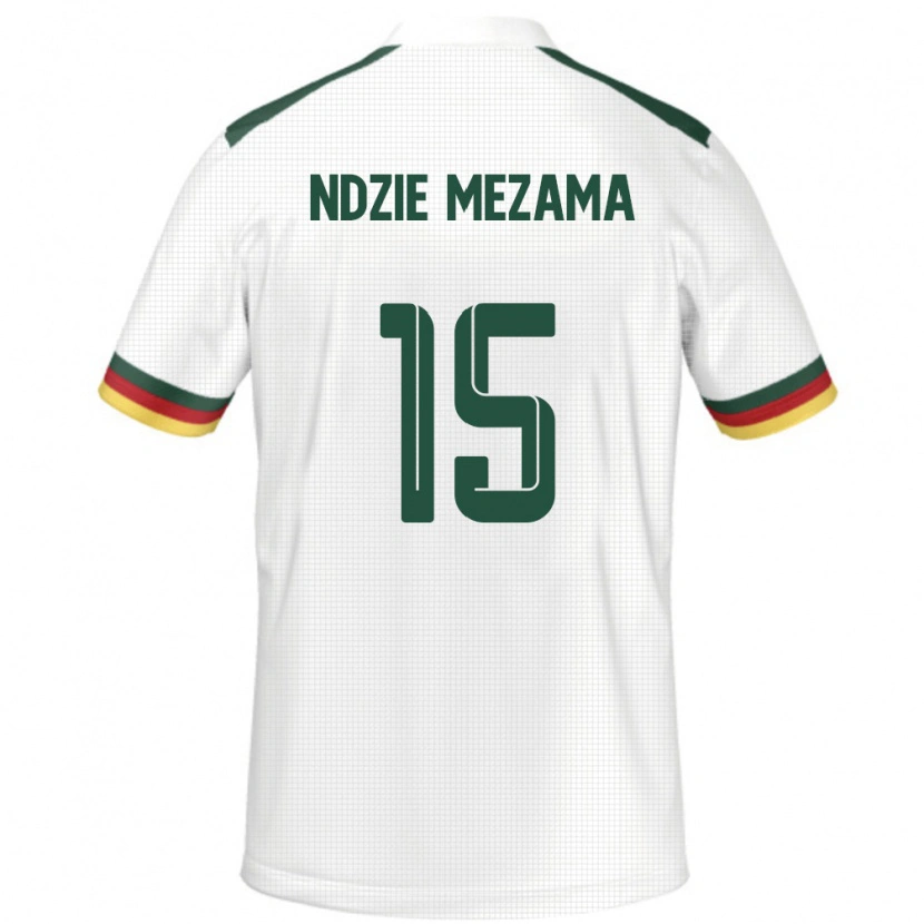 Danxen Damen Kamerun Fabrice Ndzie Mezama #15 Weiß Auswärtstrikot Trikot 24-26 T-Shirt Schweiz