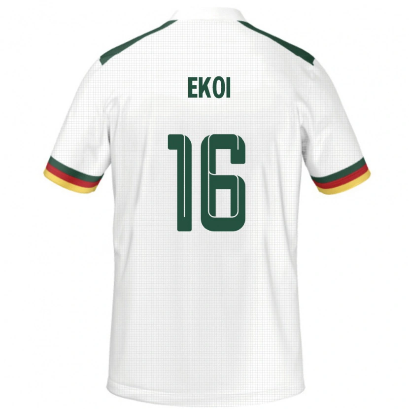 Danxen Damen Kamerun Manfred Ekoi #16 Weiß Auswärtstrikot Trikot 24-26 T-Shirt Schweiz