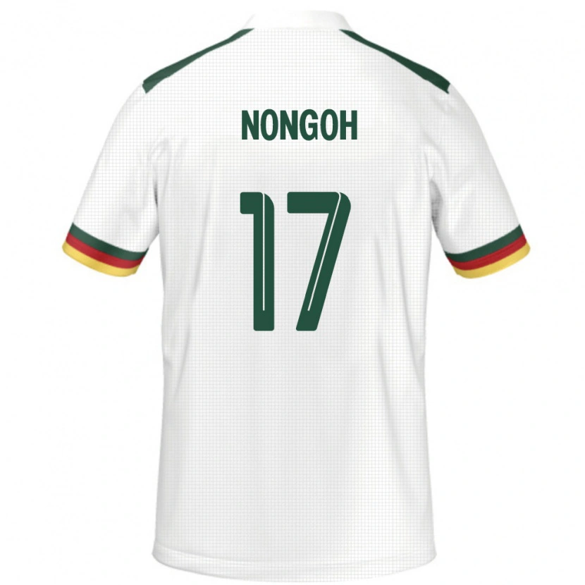Danxen Damen Kamerun Samuel Nongoh #17 Weiß Auswärtstrikot Trikot 24-26 T-Shirt Schweiz