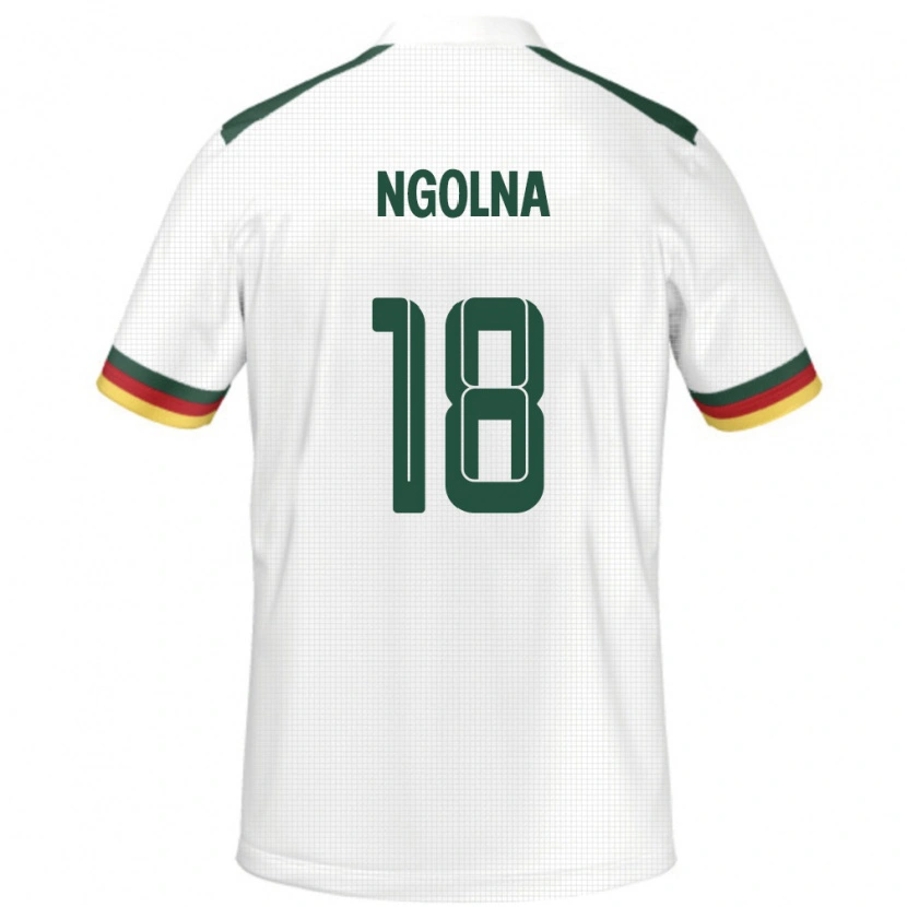 Danxen Damen Kamerun Patrice Ngolna #18 Weiß Auswärtstrikot Trikot 24-26 T-Shirt Schweiz