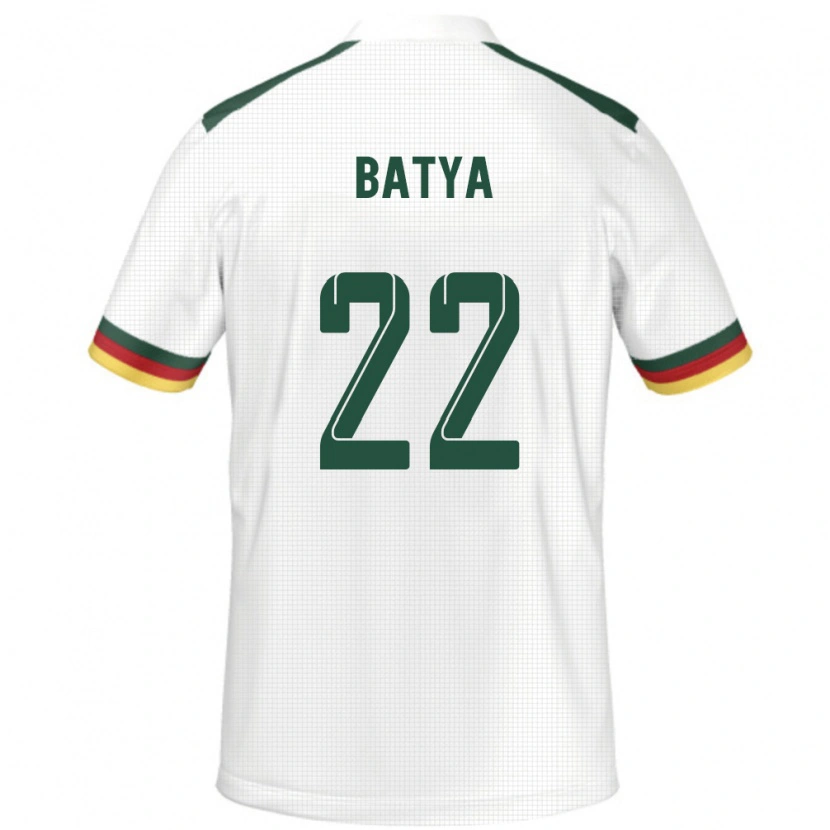 Danxen Damen Kamerun Michaela Batya #22 Weiß Auswärtstrikot Trikot 24-26 T-Shirt Schweiz