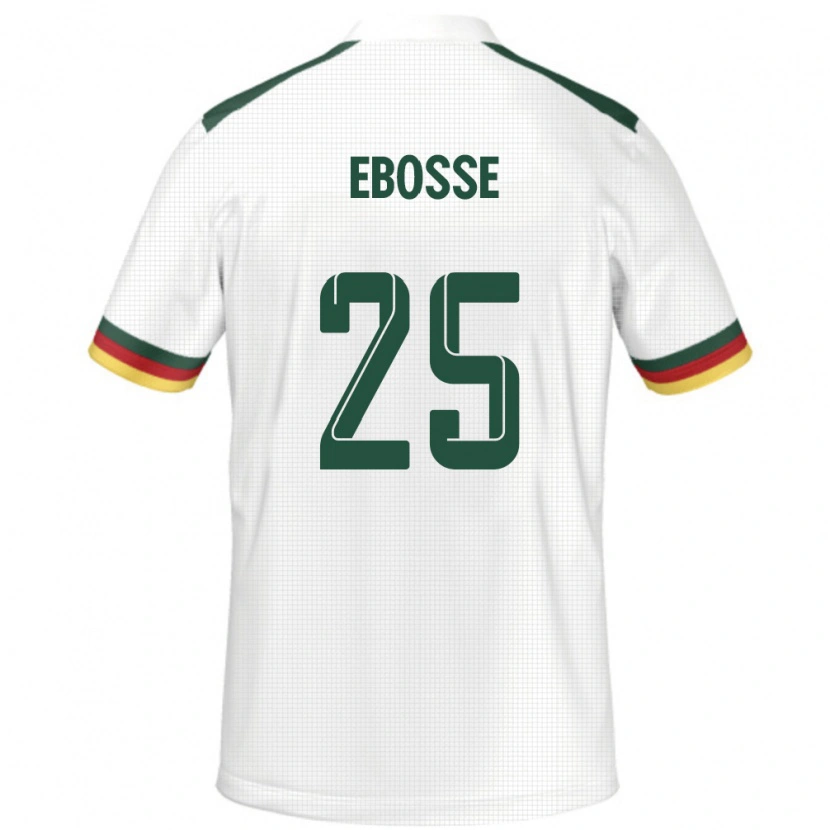 Danxen Damen Kamerun Enzo Ebosse #25 Weiß Auswärtstrikot Trikot 24-26 T-Shirt Schweiz