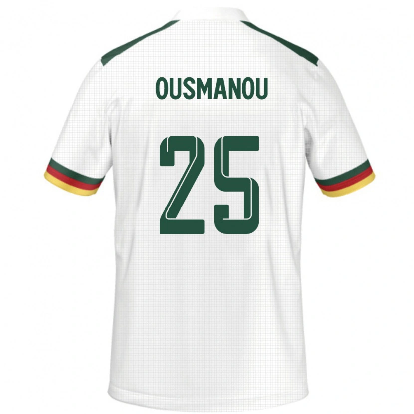 Danxen Damen Kamerun Doudou Ousmanou #25 Weiß Auswärtstrikot Trikot 24-26 T-Shirt Schweiz