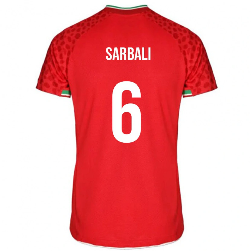 Danxen Damen Iran Zahra Sarbali #6 Rot Auswärtstrikot Trikot 24-26 T-Shirt Schweiz
