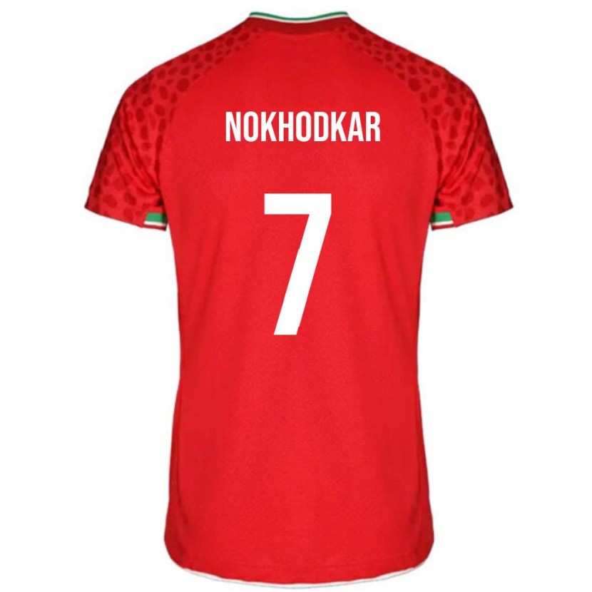 Danxen Damen Iran Hossein Nokhodkar #7 Rot Auswärtstrikot Trikot 24-26 T-Shirt Schweiz