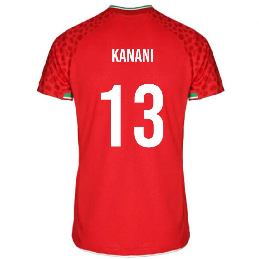Danxen Damen Iran Hossein Kanani #13 Rot Auswärtstrikot Trikot 24-26 T-Shirt Schweiz