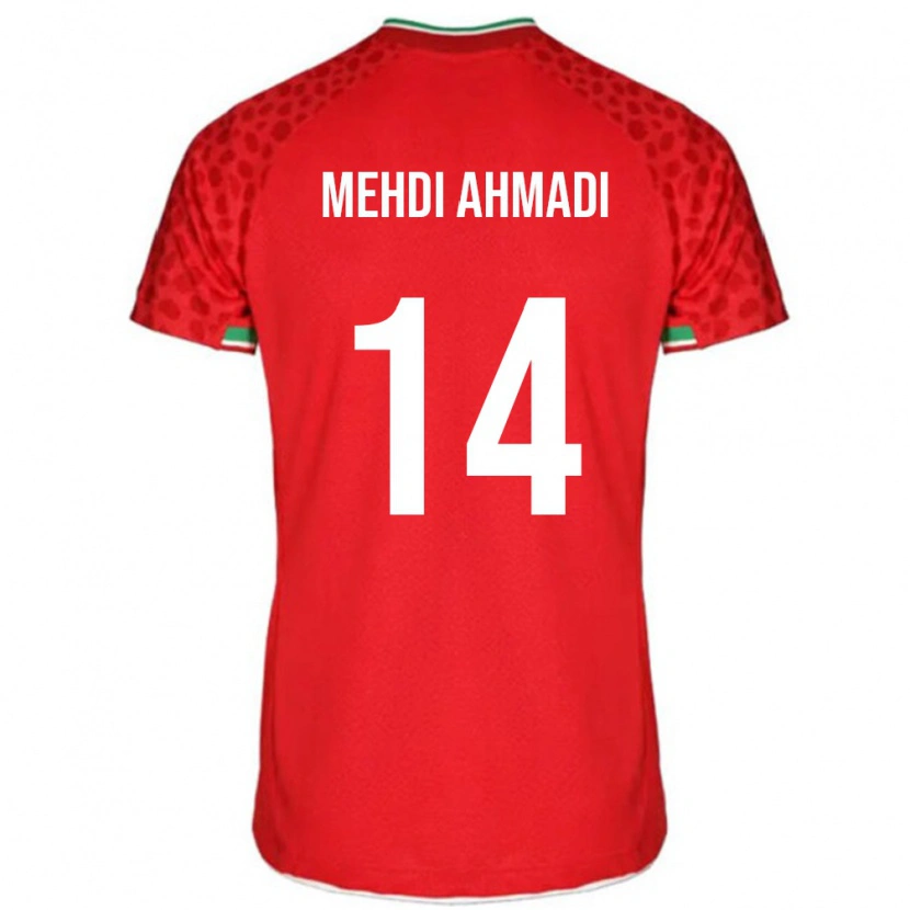 Danxen Damen Iran Mohammad Mehdi Ahmadi #14 Rot Auswärtstrikot Trikot 24-26 T-Shirt Schweiz