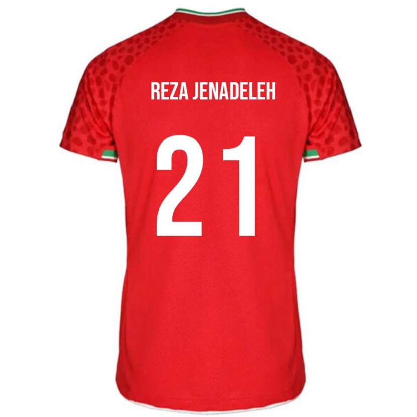 Danxen Damen Iran Ahmad Reza Jenadeleh #21 Rot Auswärtstrikot Trikot 24-26 T-Shirt Schweiz