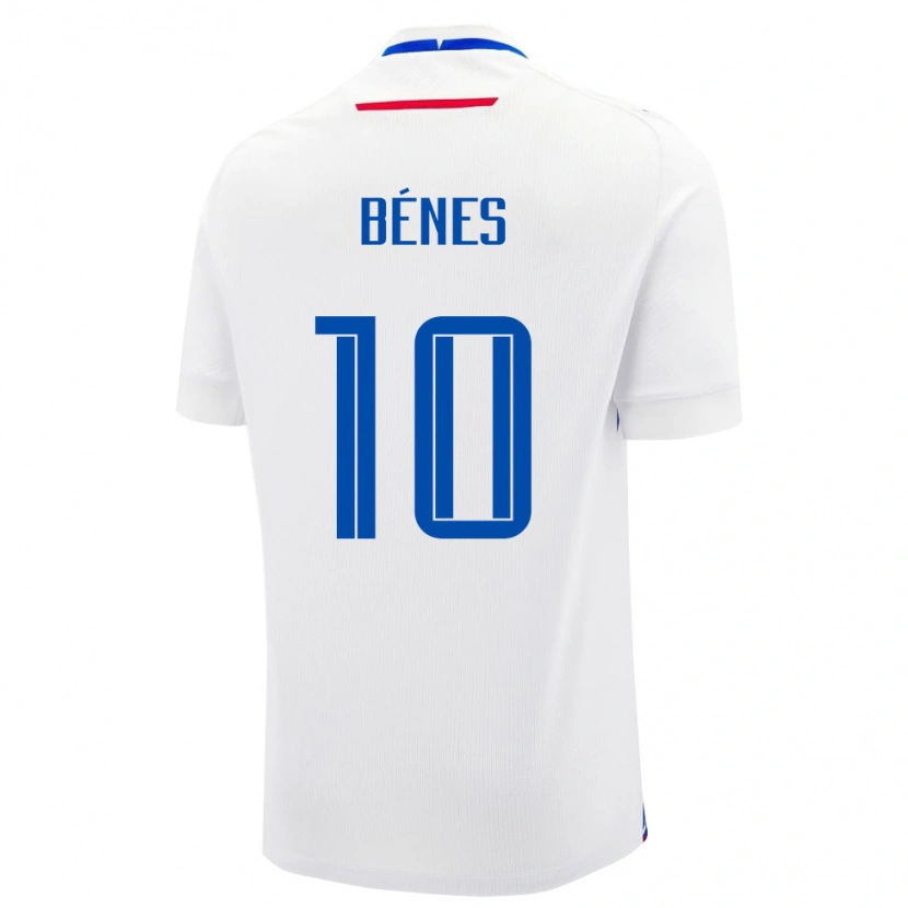 Danxen Damen Slowakei László Bénes #10 Weiß Auswärtstrikot Trikot 24-26 T-Shirt Schweiz