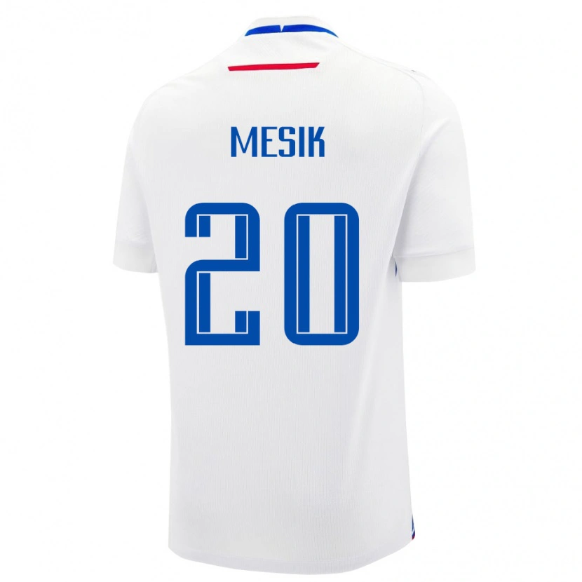 Danxen Damen Slowakei Ivan Mesik #20 Weiß Auswärtstrikot Trikot 24-26 T-Shirt Schweiz