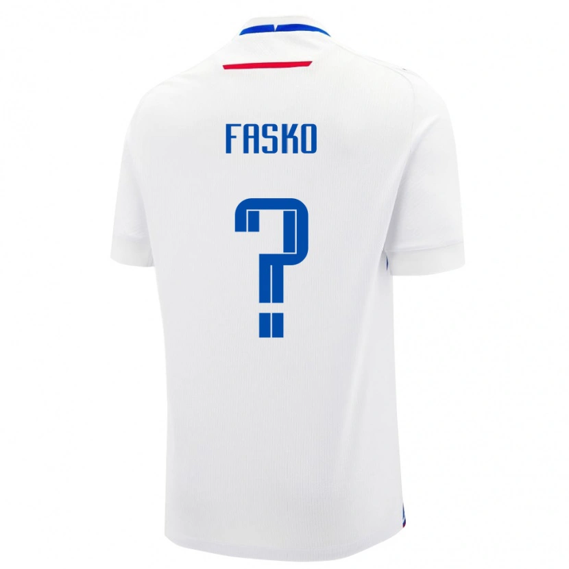 Danxen Damen Slowakei Simon Fasko #0 Weiß Auswärtstrikot Trikot 24-26 T-Shirt Schweiz