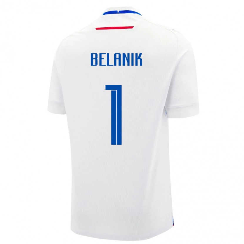 Danxen Damen Slowakei Samuel Belanik #1 Weiß Auswärtstrikot Trikot 24-26 T-Shirt Schweiz