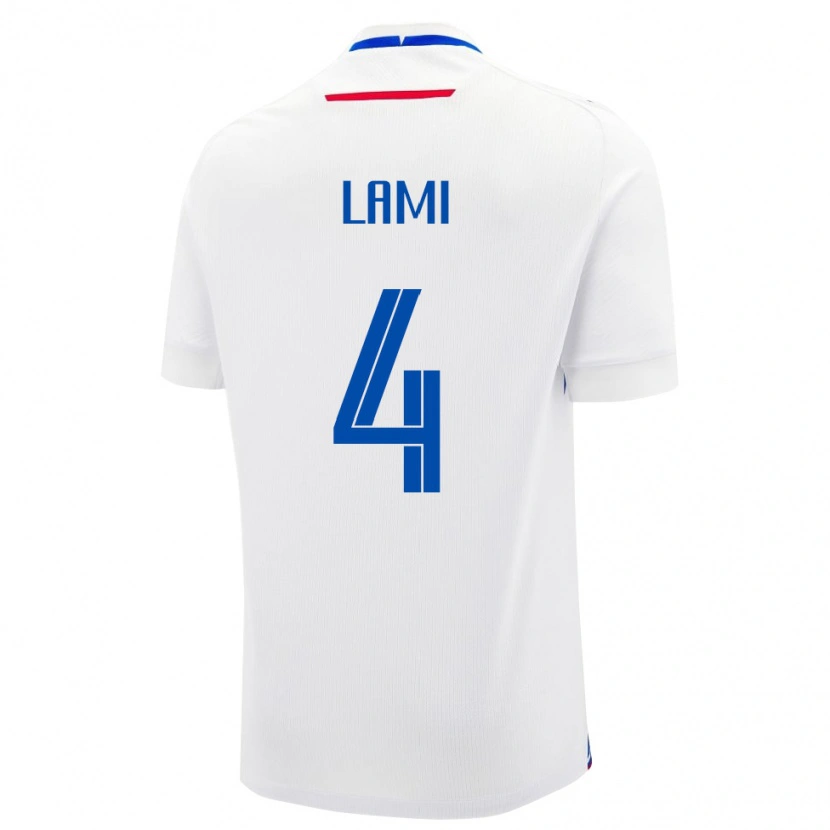 Danxen Damen Slowakei Adam Lami #4 Weiß Auswärtstrikot Trikot 24-26 T-Shirt Schweiz