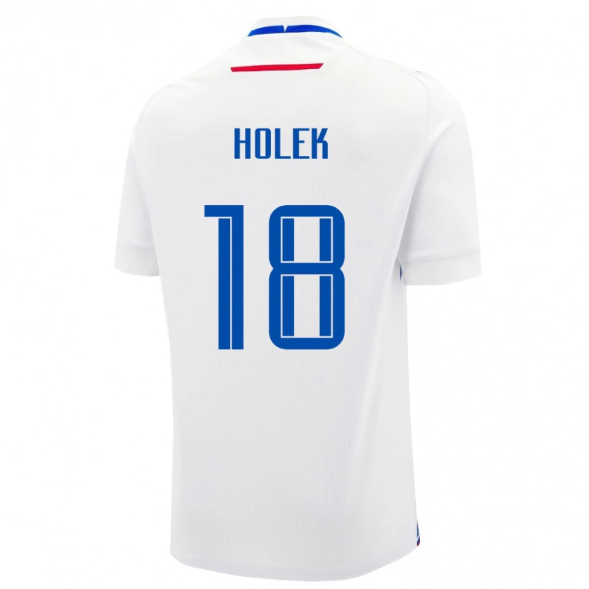 Danxen Damen Slowakei Jakub Holek #18 Weiß Auswärtstrikot Trikot 24-26 T-Shirt Schweiz