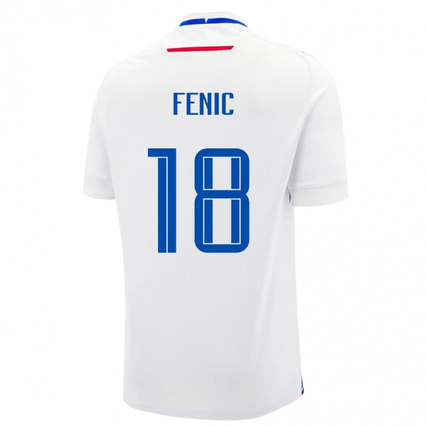 Danxen Damen Slowakei Oliver Fenic #18 Weiß Auswärtstrikot Trikot 24-26 T-Shirt Schweiz
