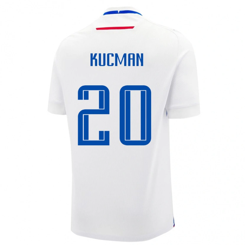 Danxen Damen Slowakei Marcel Kucman #20 Weiß Auswärtstrikot Trikot 24-26 T-Shirt Schweiz