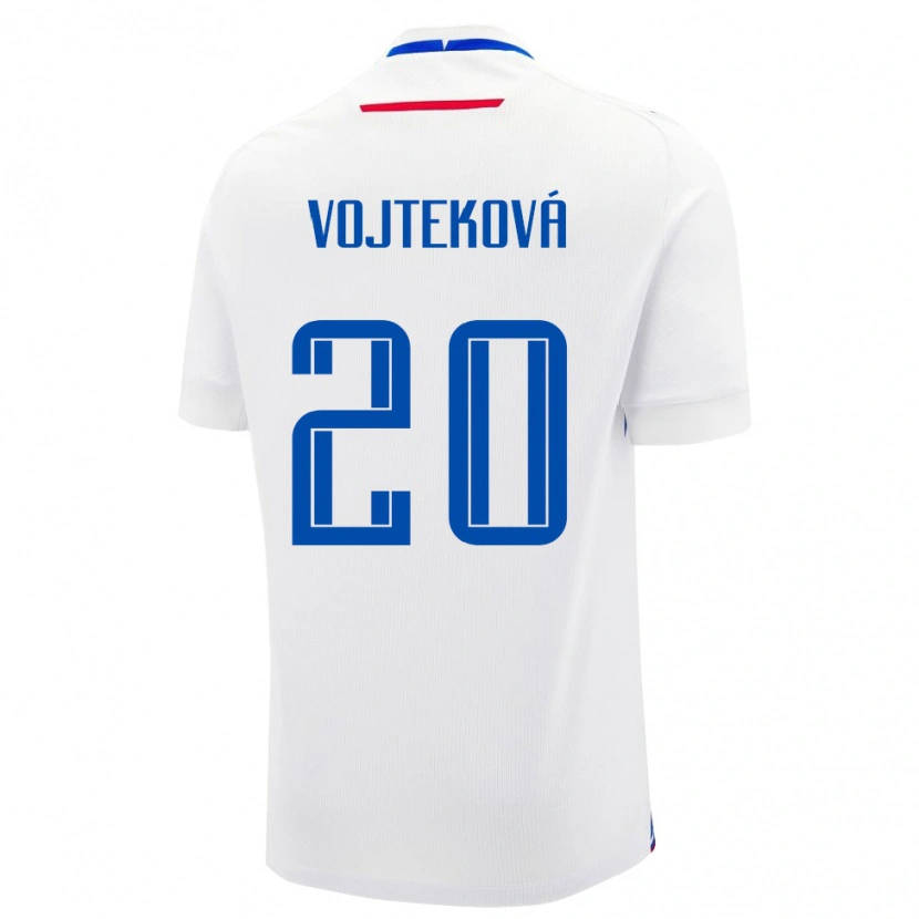 Danxen Damen Slowakei Jana Vojteková #20 Weiß Auswärtstrikot Trikot 24-26 T-Shirt Schweiz