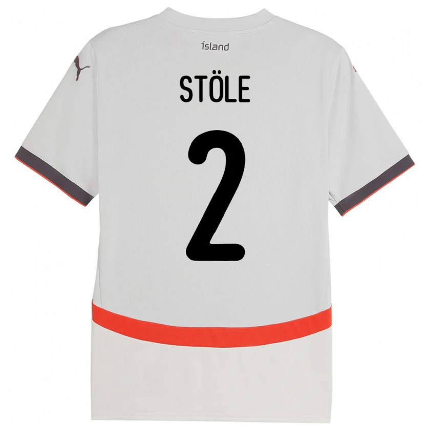 Danxen Damen Island Ingimar Torbjörnsson Stöle #2 Weiß Auswärtstrikot Trikot 24-26 T-Shirt Schweiz