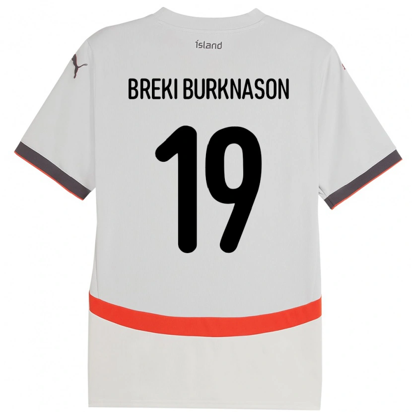 Danxen Damen Island Birnir Breki Burknason #19 Weiß Auswärtstrikot Trikot 24-26 T-Shirt Schweiz