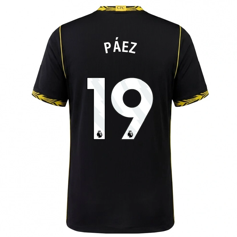 Danxen Damen Kendry Páez #19 Schwarz Gelb Auswärtstrikot Trikot 2026/27 T-Shirt Schweiz