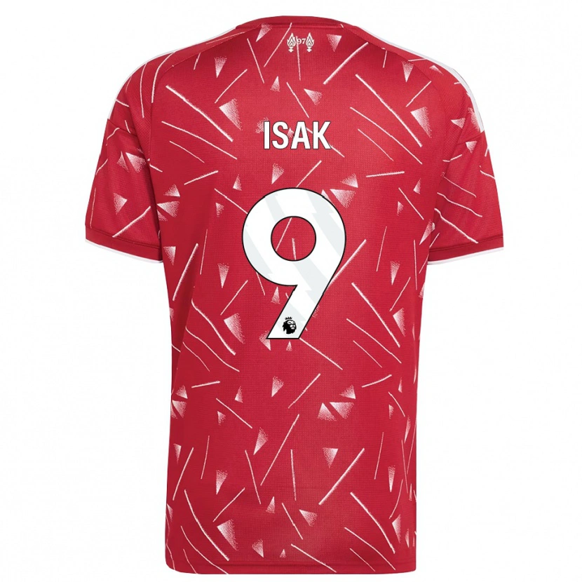 Danxen Damen Alexander Isak #9 Weiß Rot Heimtrikot Trikot 2026/27 T-Shirt Schweiz