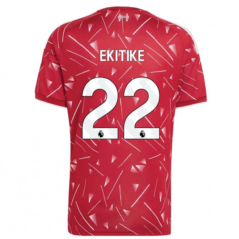 Danxen Damen Hugo Ekitiké #22 Weiß Rot Heimtrikot Trikot 2026/27 T-Shirt Schweiz