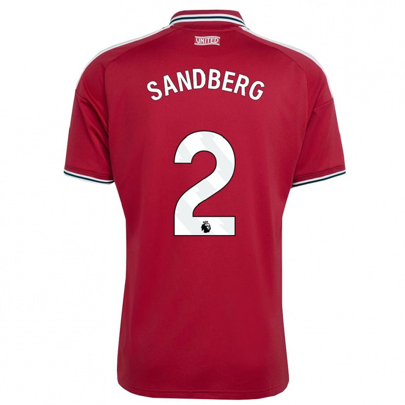 Danxen Damen Anna Sandberg #2 Rot Gelb Weiß Heimtrikot Trikot 2026/27 T-Shirt Schweiz