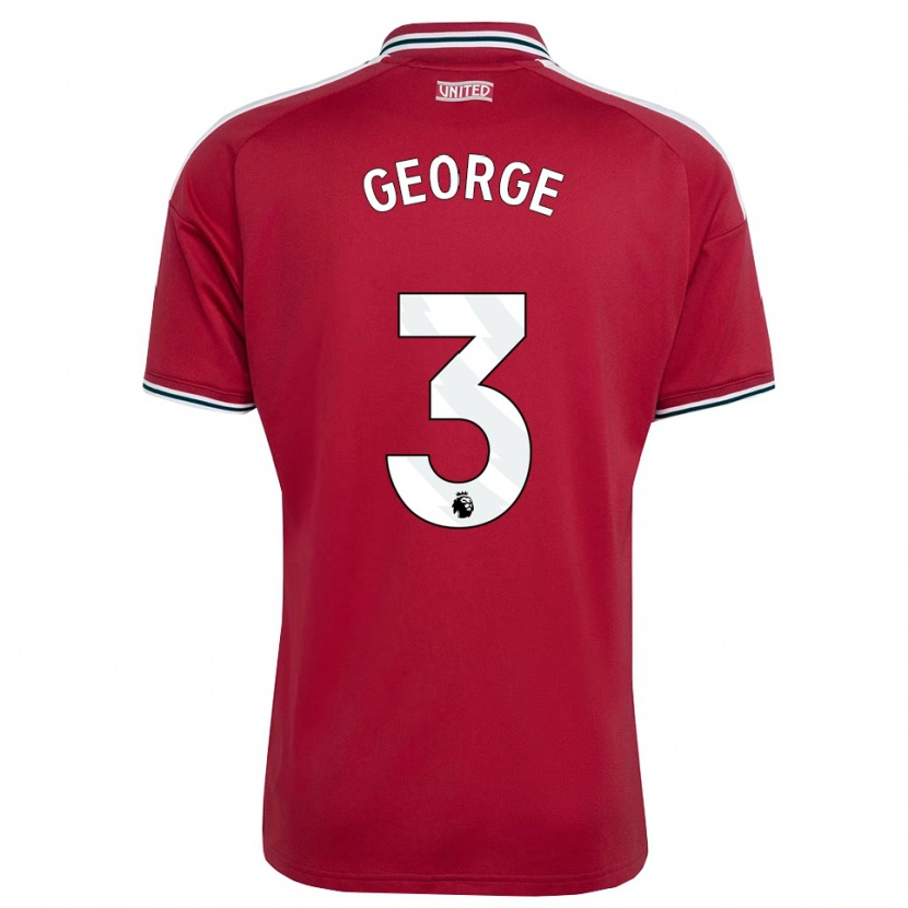 Danxen Damen Gabby George #3 Rot Gelb Weiß Heimtrikot Trikot 2026/27 T-Shirt Schweiz