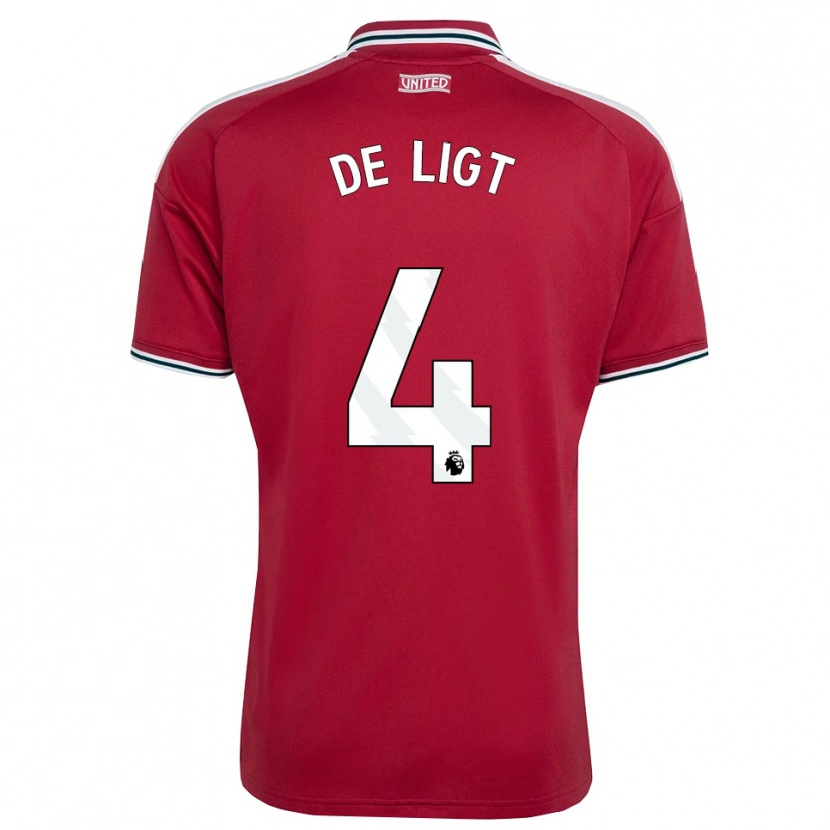 Danxen Damen Matthijs De Ligt #4 Rot Gelb Weiß Heimtrikot Trikot 2026/27 T-Shirt Schweiz