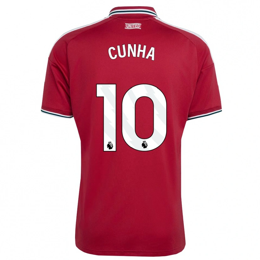 Danxen Damen Matheus Cunha #10 Rot Gelb Weiß Heimtrikot Trikot 2026/27 T-Shirt Schweiz