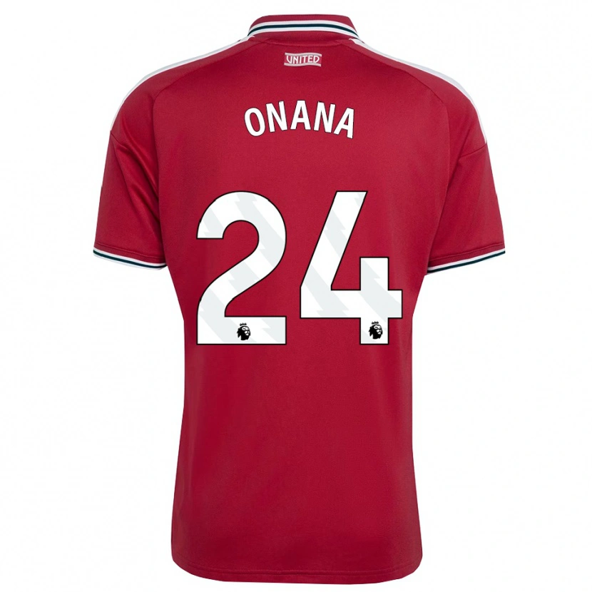 Danxen Damen Andre Onana #24 Rot Gelb Weiß Heimtrikot Trikot 2026/27 T-Shirt Schweiz