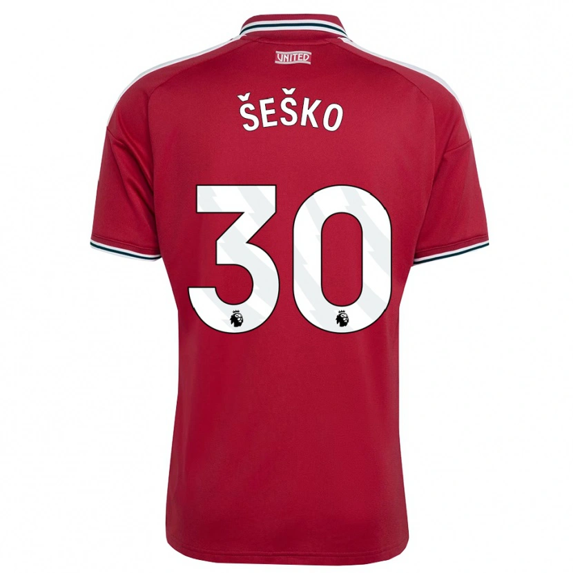 Danxen Damen Benjamin Sesko #30 Rot Gelb Weiß Heimtrikot Trikot 2026/27 T-Shirt Schweiz