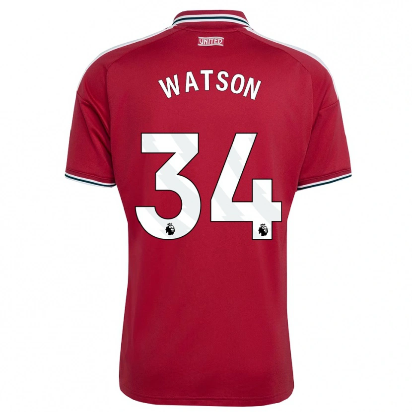 Danxen Damen Emma Watson #34 Rot Gelb Weiß Heimtrikot Trikot 2026/27 T-Shirt Schweiz