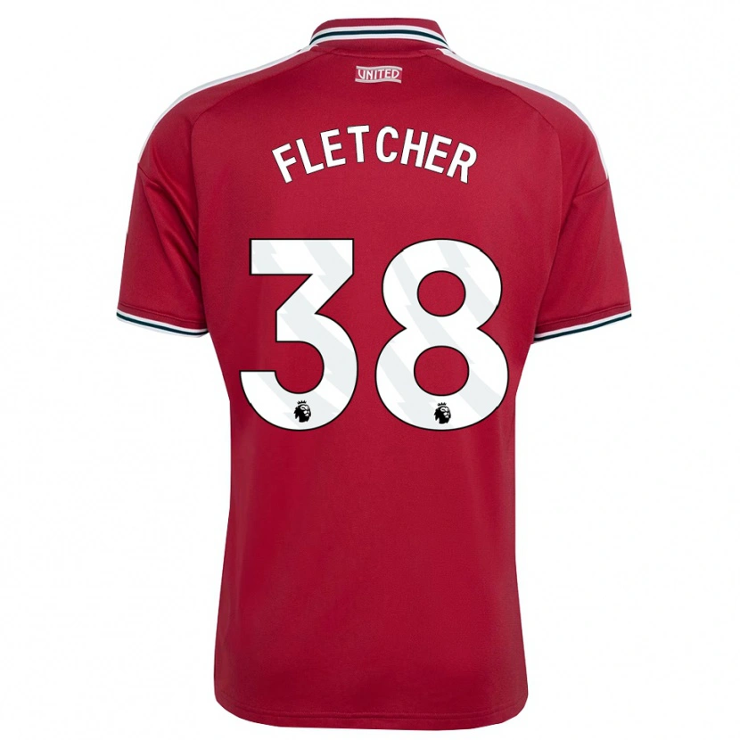 Danxen Damen Jack Fletcher #38 Rot Gelb Weiß Heimtrikot Trikot 2026/27 T-Shirt Schweiz