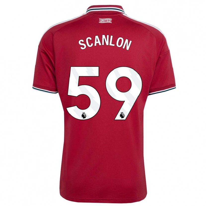 Danxen Damen James Scanlon #59 Rot Gelb Weiß Heimtrikot Trikot 2026/27 T-Shirt Schweiz