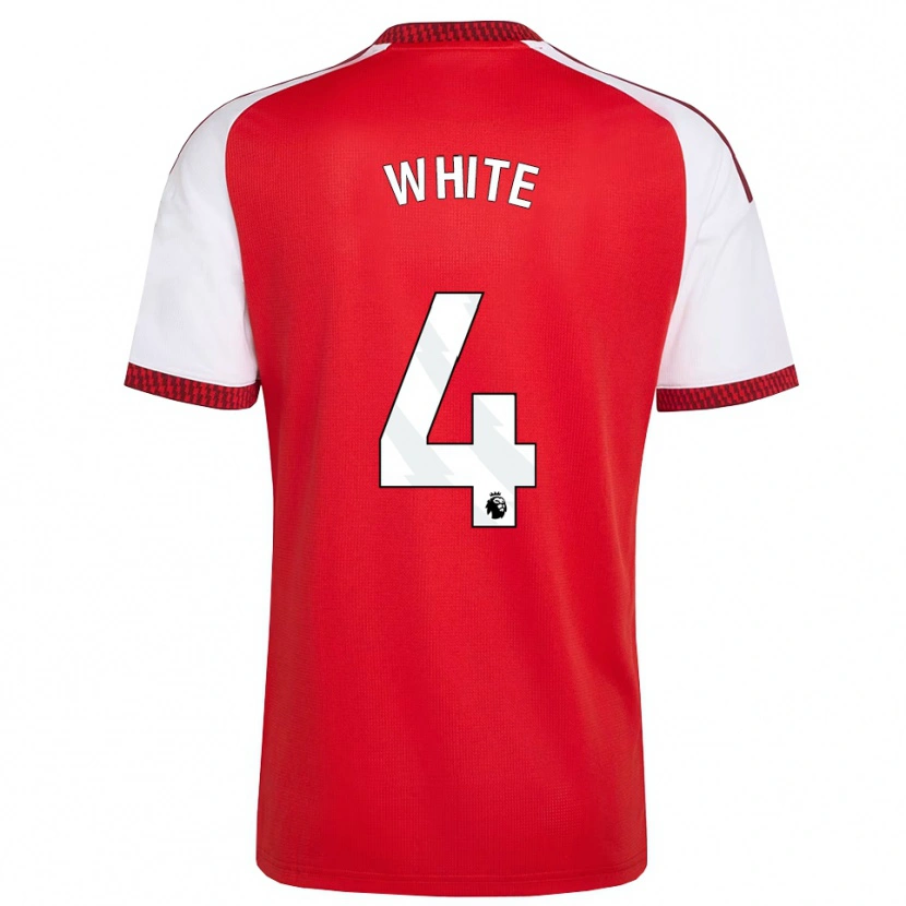 Danxen Damen Ben White #4 Rot Weiß Schwarz Heimtrikot Trikot 2026/27 T-Shirt Schweiz