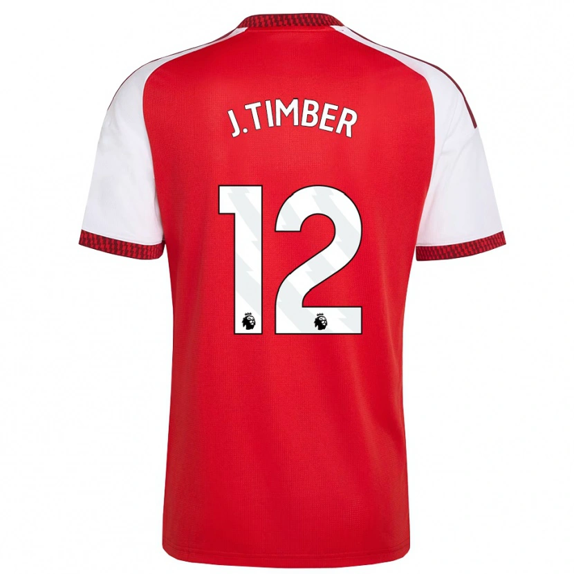 Danxen Damen Jurriën Timber #12 Rot Weiß Schwarz Heimtrikot Trikot 2026/27 T-Shirt Schweiz