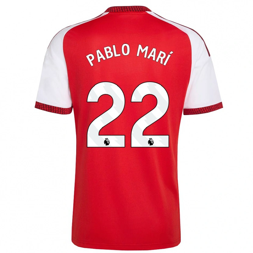 Danxen Damen Pablo Mari #22 Rot Weiß Schwarz Heimtrikot Trikot 2026/27 T-Shirt Schweiz