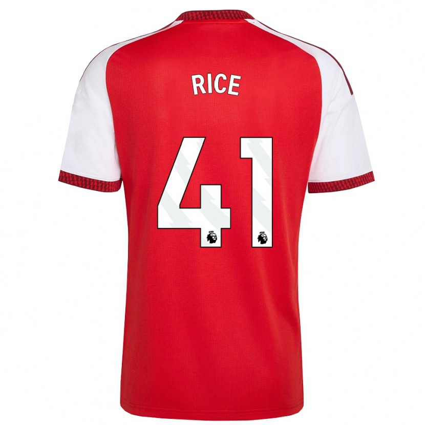 Danxen Damen Declan Rice #41 Rot Weiß Schwarz Heimtrikot Trikot 2026/27 T-Shirt Schweiz