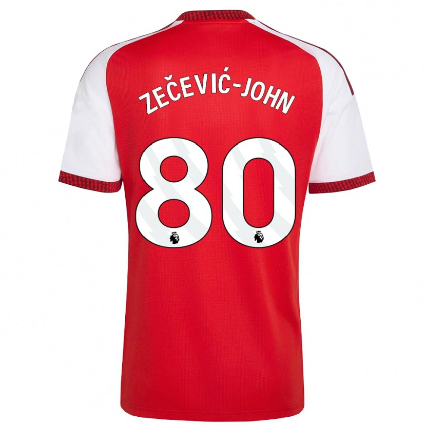 Danxen Damen Louis Zečević-John #80 Rot Weiß Schwarz Heimtrikot Trikot 2026/27 T-Shirt Schweiz