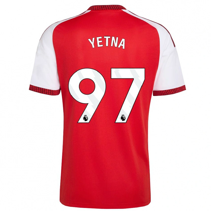 Danxen Damen Mikael Yetna #97 Rot Weiß Schwarz Heimtrikot Trikot 2026/27 T-Shirt Schweiz