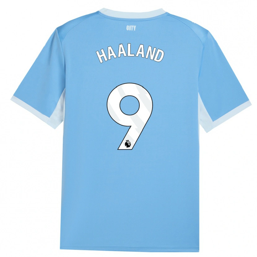 Danxen Damen Erling Haaland #9 Hellhimmelblau Weiß Heimtrikot Trikot 2026/27 T-Shirt Schweiz