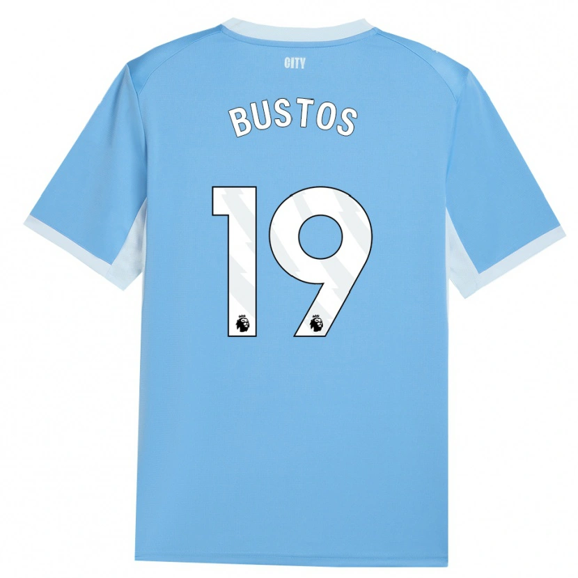 Danxen Damen Nahuel Bustos #19 Hellhimmelblau Weiß Heimtrikot Trikot 2026/27 T-Shirt Schweiz