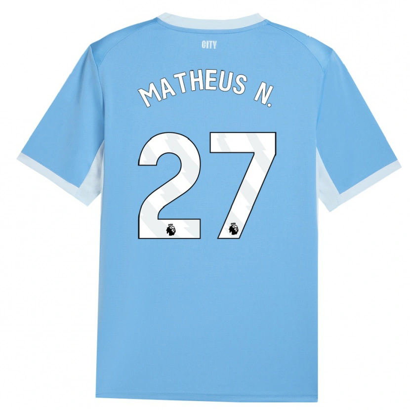 Danxen Damen Matheus Nunes #27 Hellhimmelblau Weiß Heimtrikot Trikot 2026/27 T-Shirt Schweiz