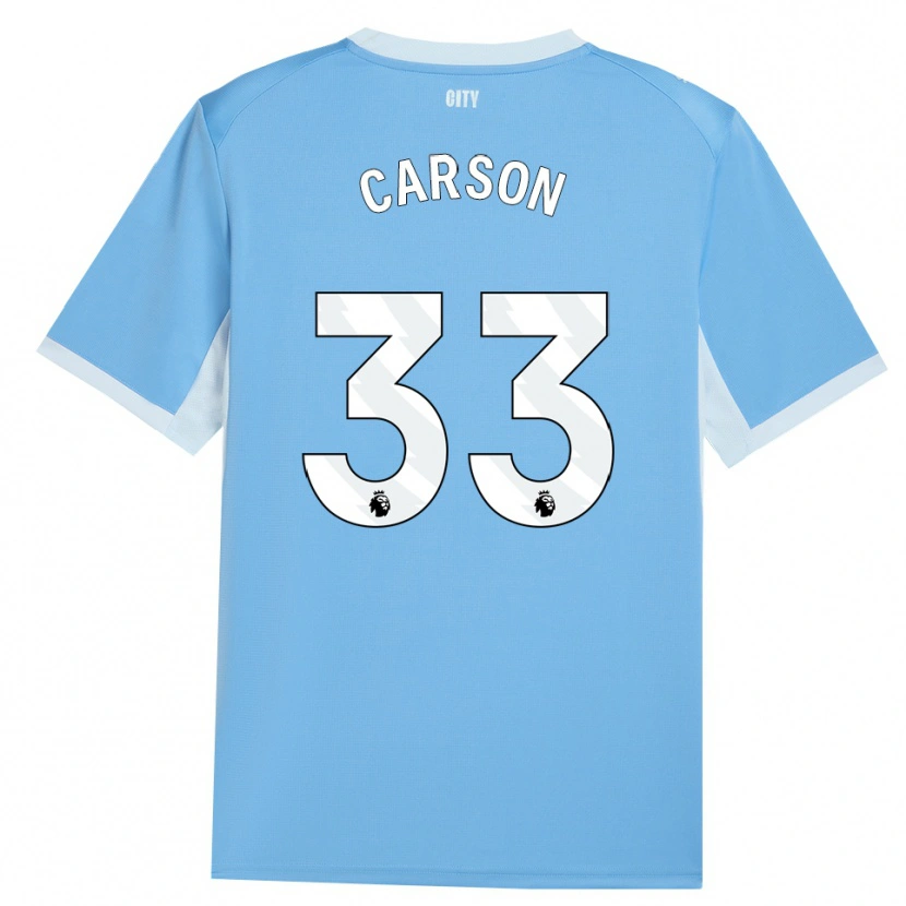 Danxen Damen Scott Carson #33 Hellhimmelblau Weiß Heimtrikot Trikot 2026/27 T-Shirt Schweiz